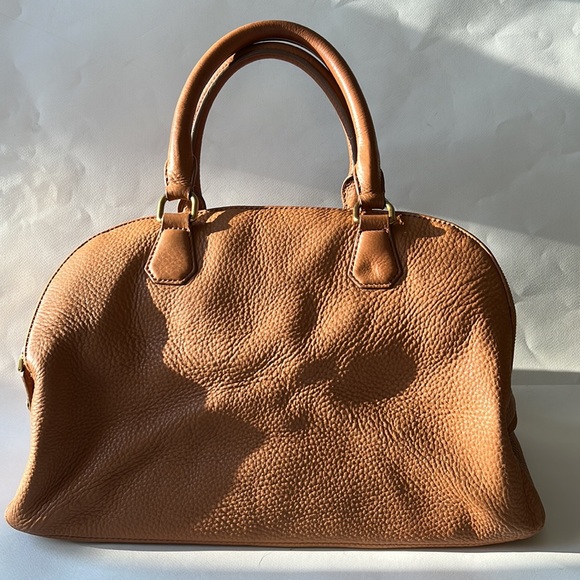 J.Crew large Biennial satchel bag 💼 saddle leather with gold hardware ✨ - Picture 4 of 16